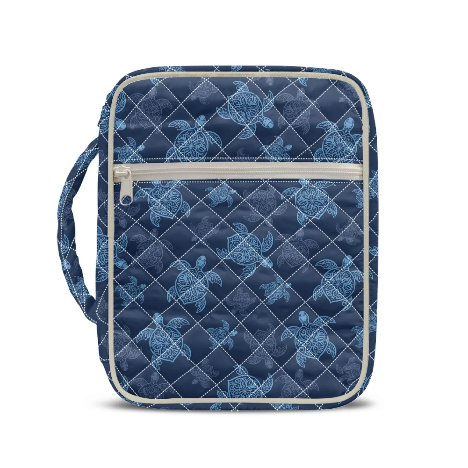 Coloranimal Turtle 2026 Collection Zipper Bible Carrying Case Bag for Spiritual Polyester Scripture Case