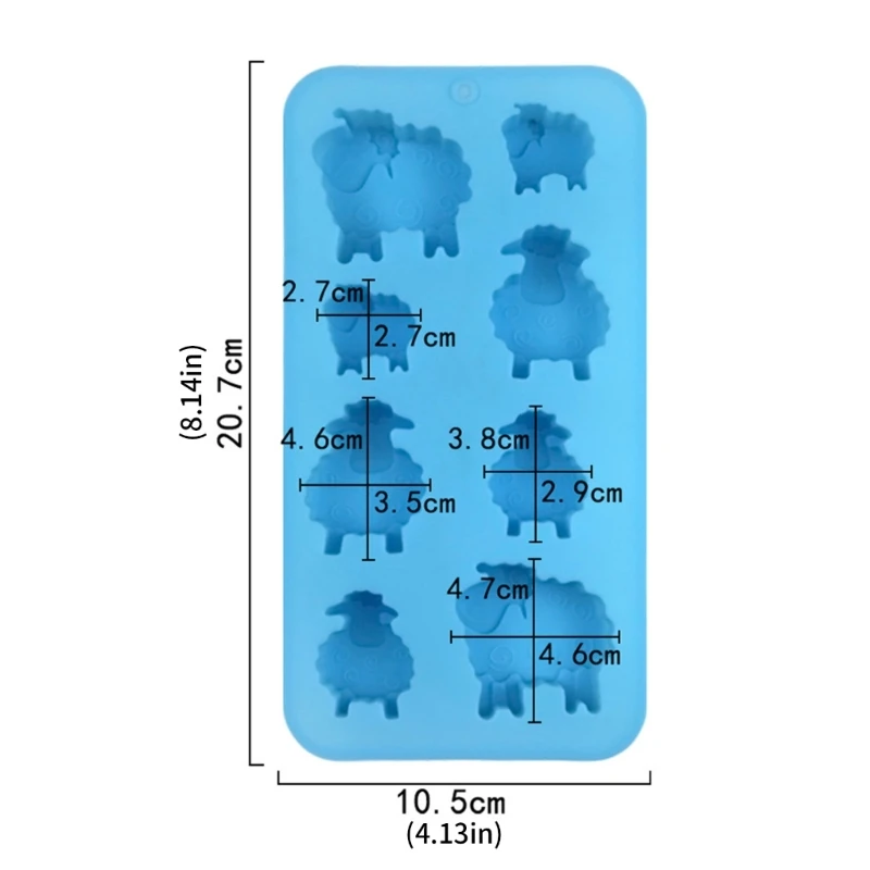 Silicone Animal Molds 8 Cavities For Chilling Dessert Cake Chocolate Making high quality