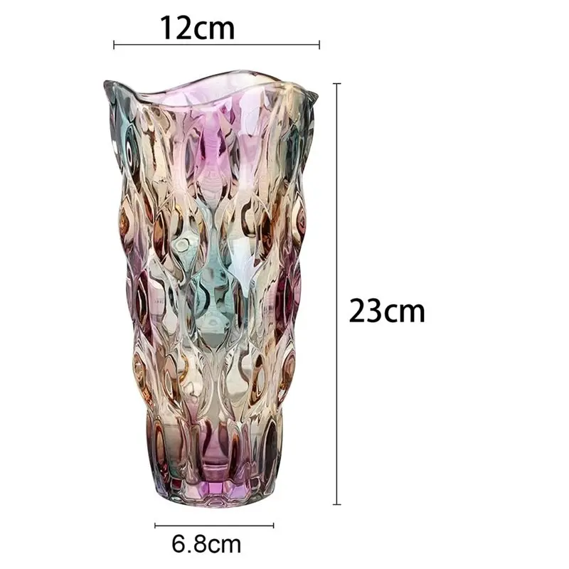 A93E-Glass Vase-Perfect As A Dining Table Centerpiece Or Home Decor, This Long-Lasting Vase Is Ideal For Freshing Flowers