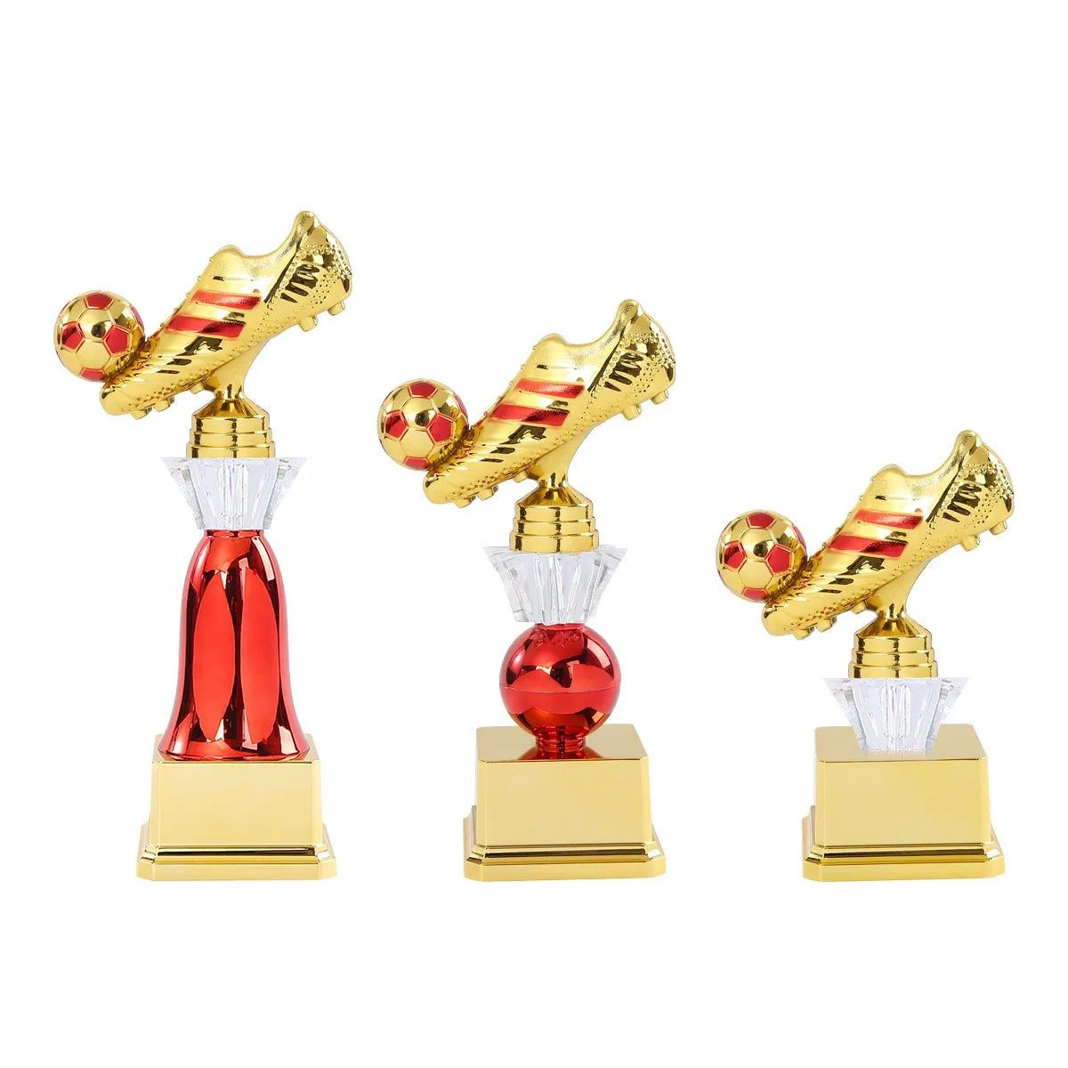 

Football Golden Boot Trophy Customized football match club souvenir Plastic trophy fans collection supplies
