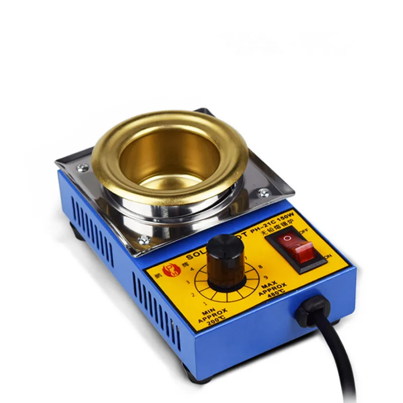 1PC Solder Pot Soldering Desolderin Bath Titanium 100W 38MM Plate 150W 50MM 250W 80MM Plate Plate 300W 300MM Plate 220V 200-580C