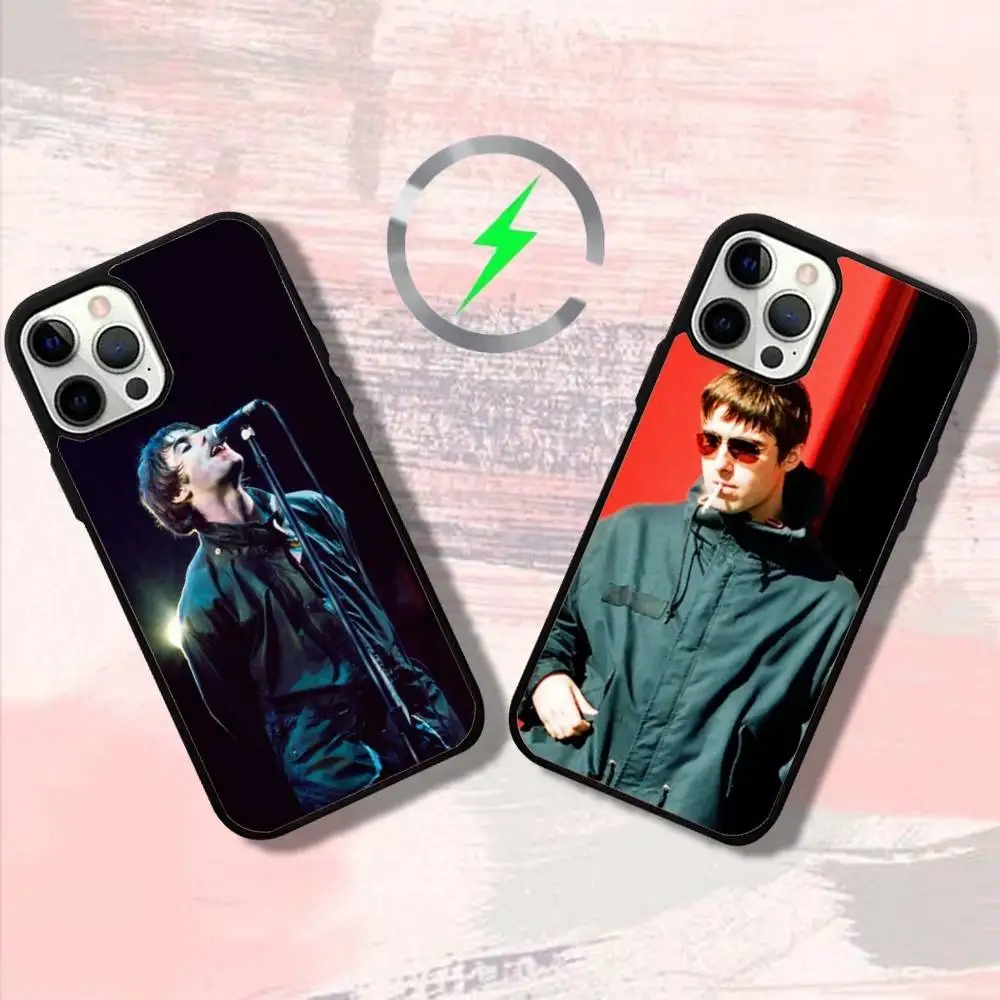 

Чехол для телефона L-Liam Singer G-Gallagher для iPhone 17,16,15,14,13,12,11, Pro, Max, Plus, Mini, SE4, E с магнитной беспроводной зарядкой Magsafe