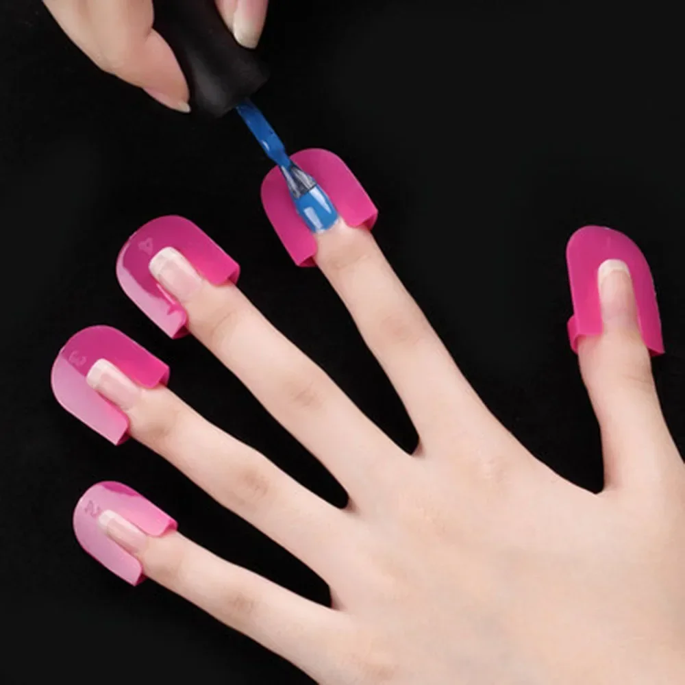 

26pcs/set 10 Sizes G Curve Shape Varnish Shield Nail Protector Finger Cover Spill-Proof French Stickers Manicure Nail Art Tools