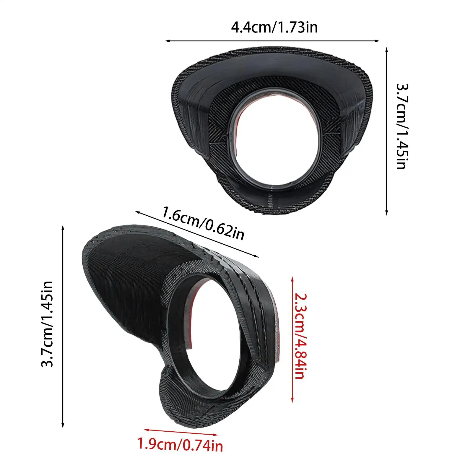 Waterproof Curved Backup Camera Cover Adhesive Lens Hood for Cars Rear View Camera Outdoor Driving Commuting Road Trip Vehicle - view 4