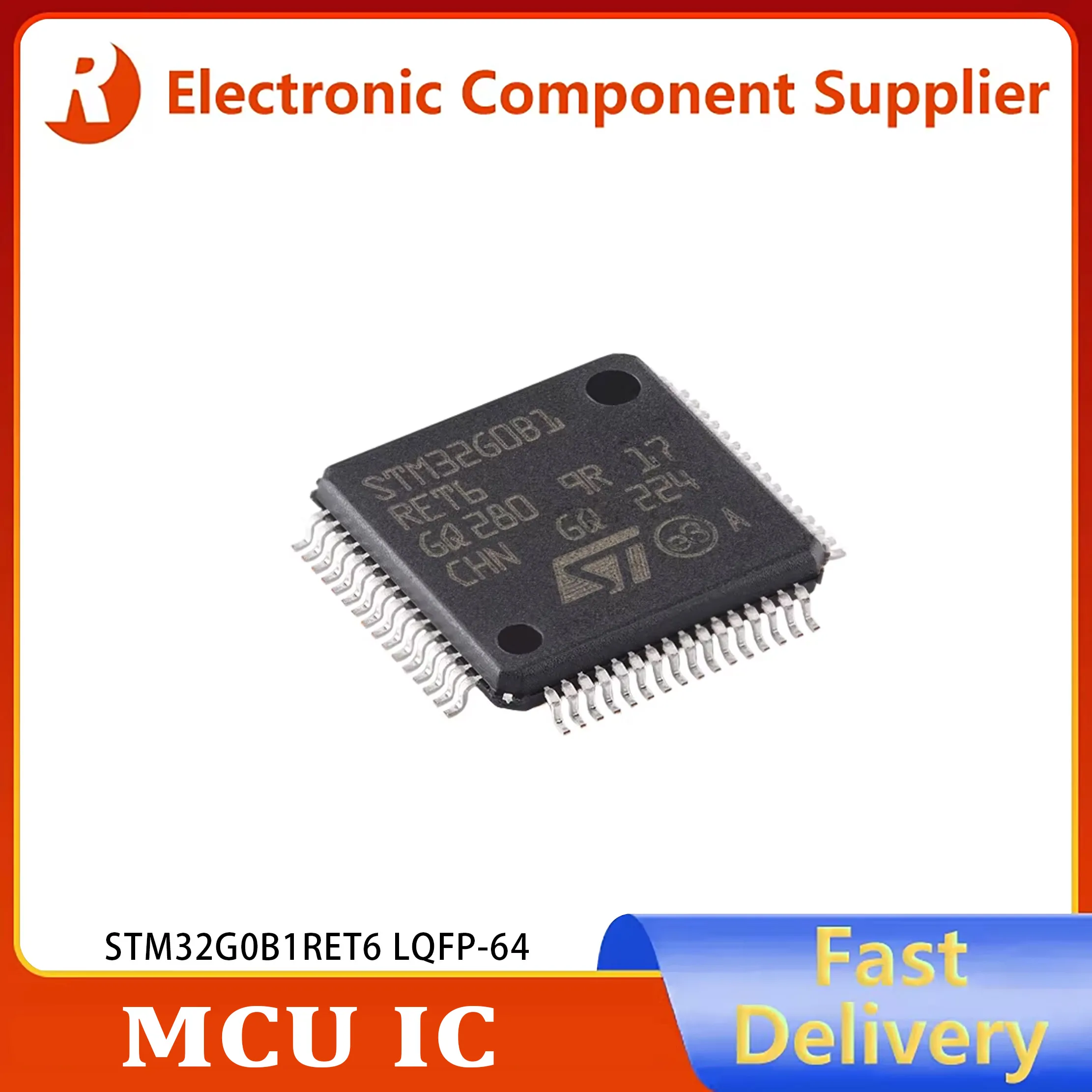 1pcs STM32G0B1RET6 LQFP-64 ARM Cortex-M0+ 32-bit Microcontroller Unit (MCU) - Genuine Original Product