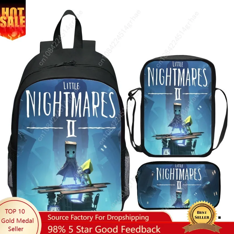 Little Nightmares set backpack, Little Nightmares 2 backpack, small shoulder bag, pencil case