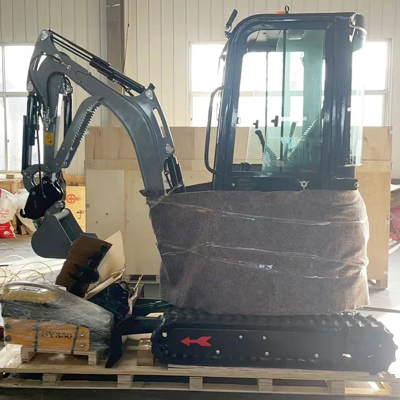 Customized Solution 1.8T Mini Digger, Compact Excavator with Multiple Attachments, Factory Direct Price, CE