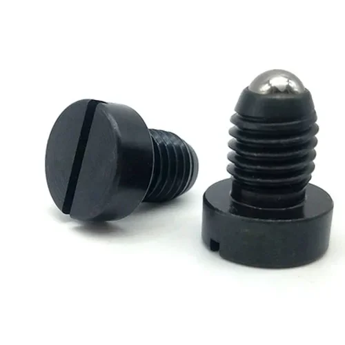 2pcs M4 M5 M6 Slotted slot Mouth thread pin Cover type One word mouth Wave bead screw Round head Word positioning beads