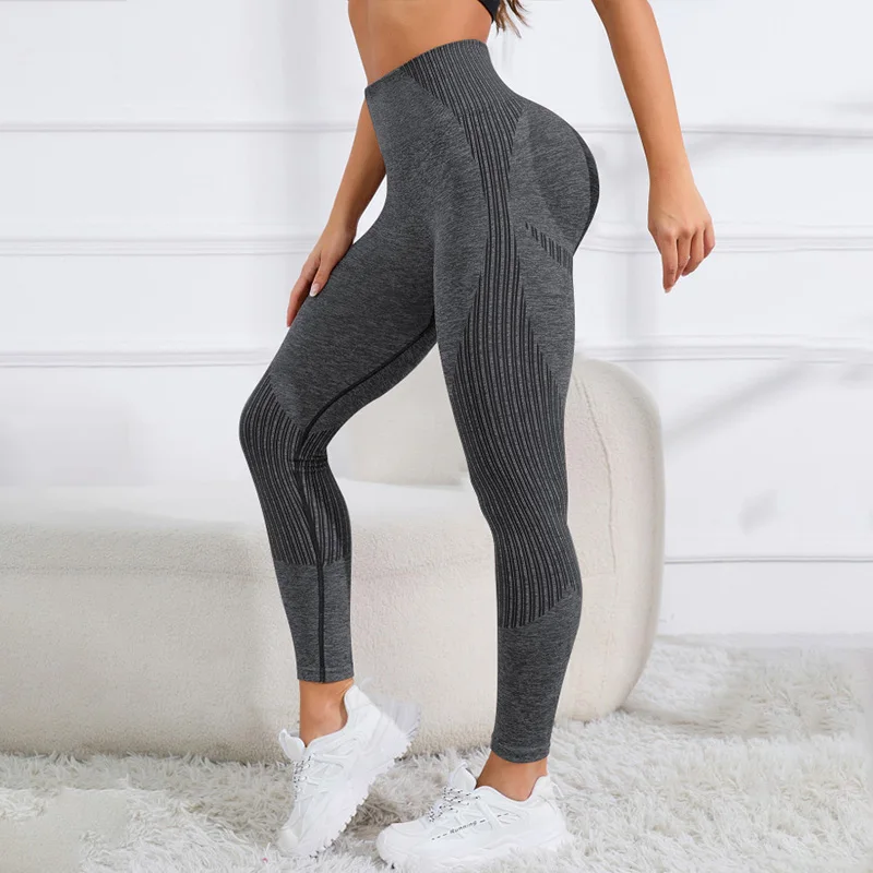 Leggings da allenamento per il sollevamento del culo per le donne Scrunch Butt Gym Seamless Booty Tight