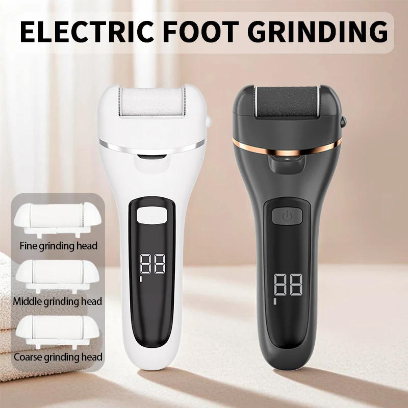Professional USB Foot File, Rechargeable Electric Callus Remover with Adjustable Speeds for Home Pedicure, Men & Women