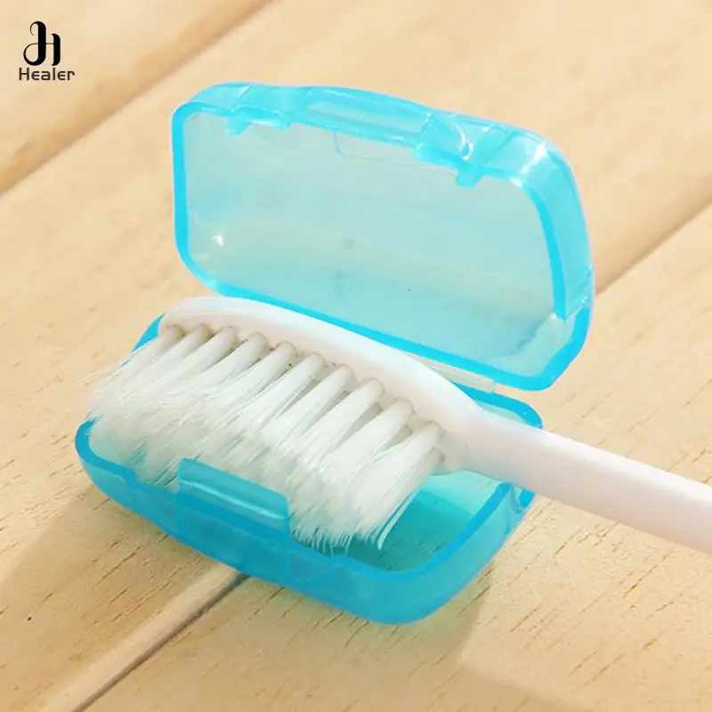 1pc Portable Toothbrush Head Cover Case For Travel Hiking Camping Toothbrush Box Brush Cap Case For Trip Bathroom Accessory