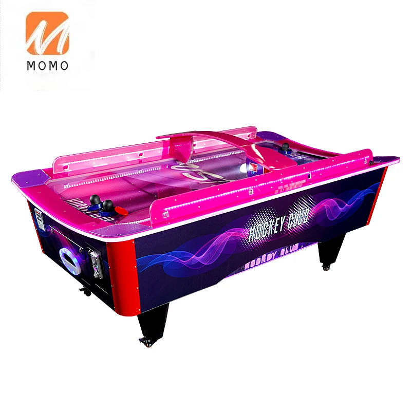 Professional Factory Manufactory Direct Coin Operated Mesa Interactive Games Machine Pool Table Ice Glowing Air Hockey Adults