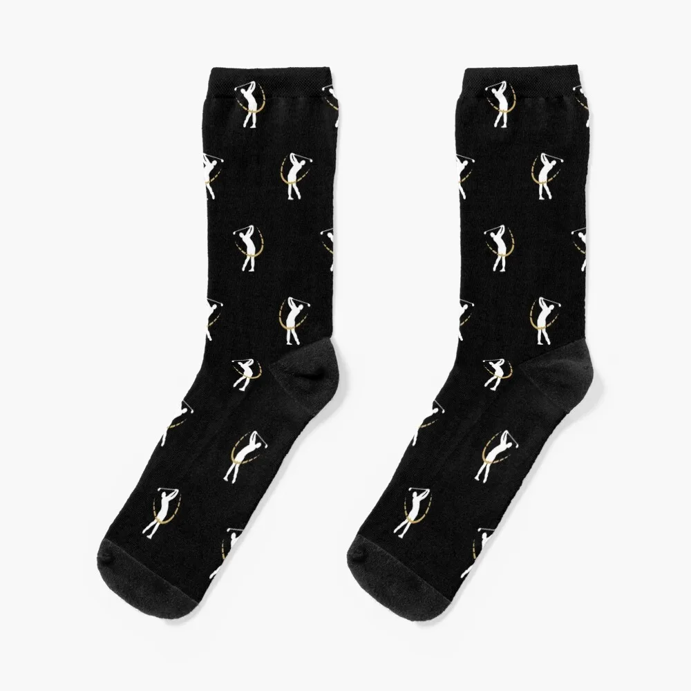 Cartoon infantil Novelty Socks, Golf Swing, Golfe, Golfe, Golfe, Golfe, Rugby Socks, Preto