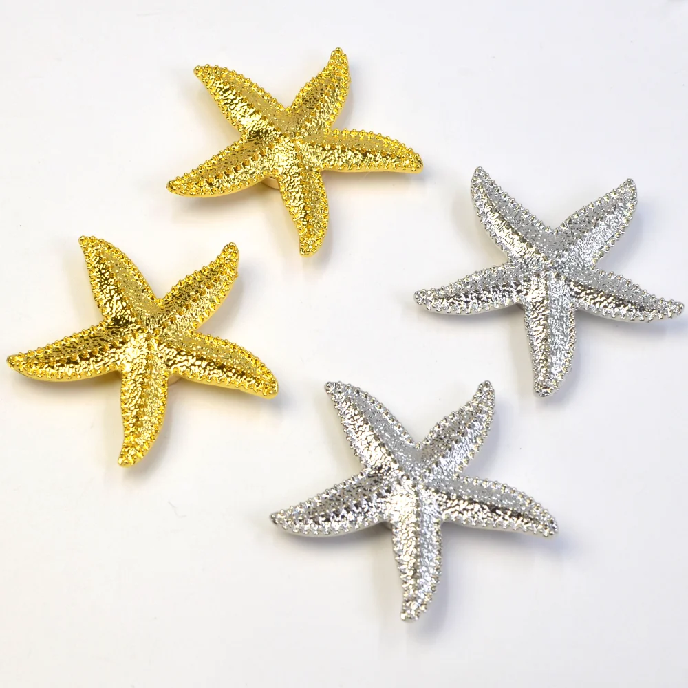 Fashionable Starfish Rhinestone Shirt Cufflinks Special Marine Life Starfish Suit Cufflinks Decorative Accessories