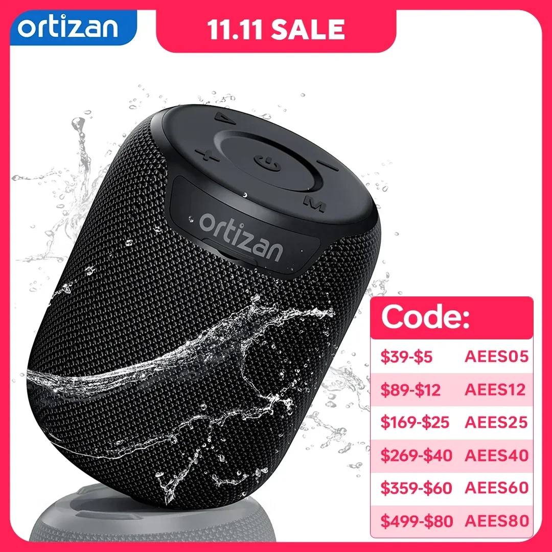 Bluetooth Speakers,15W Portable Speakers Bluetooth Wireless V5.3 with Stereo Sound,Extra Bass,IPX7 Waterproof Shower Speaker