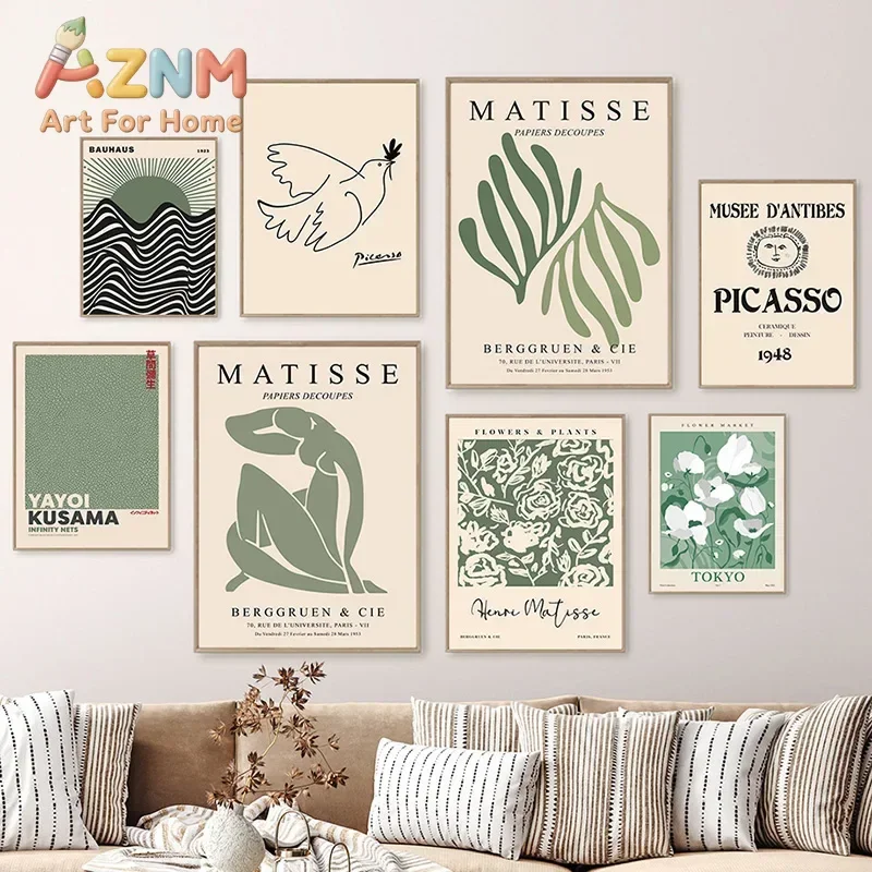 Matisse Flower Market Wall Art Picasso Sweat Poster Printing Abstract Nordic Living Room Home Decorative Painting