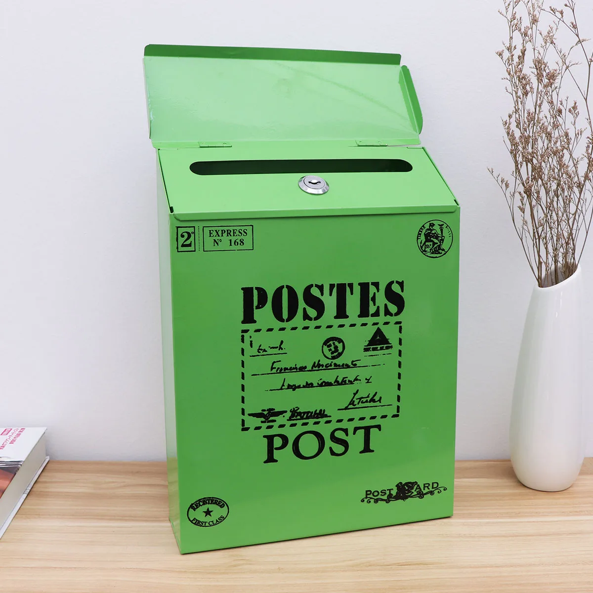 

post box mailbox iron post box metal mailbox decorative post box