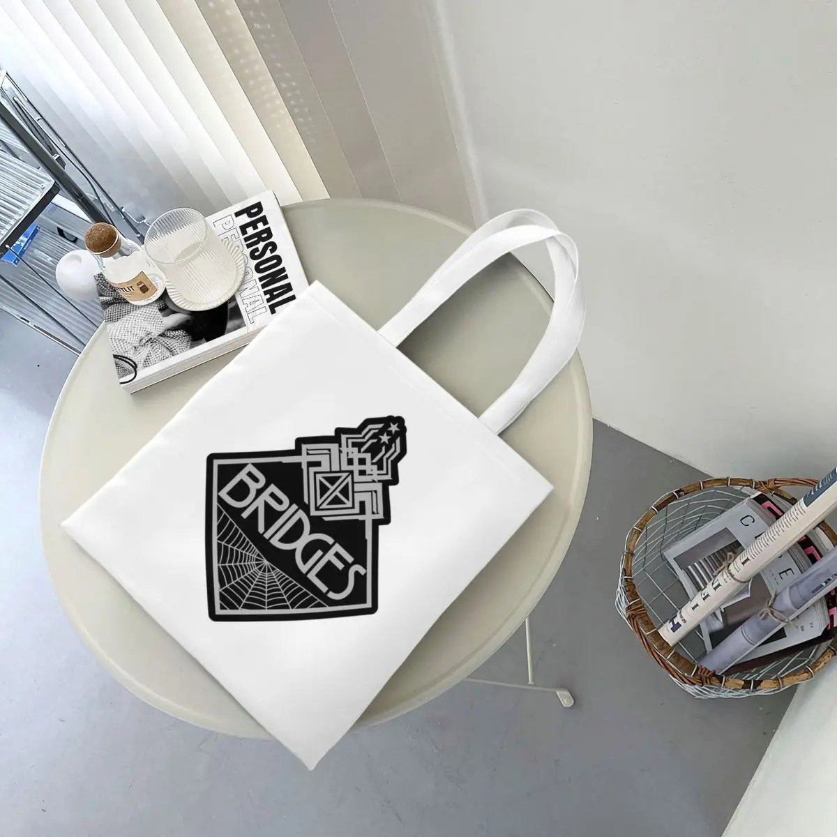 النساء الرجال جسر إكسبيديشن 1 شعار حمل الحقائب قماش الموت الذين تقطعت بهم السبل حقيبة بقالة لحقائب اليد سيدة