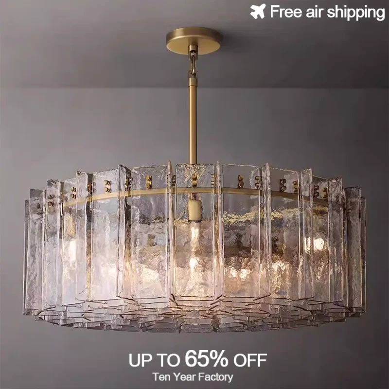 

Modern Luxury LED Gold And Smoky Gray Frosted Glass Creative Chandelier For Living Room Ceiling Hanging Decorative Lighting Home