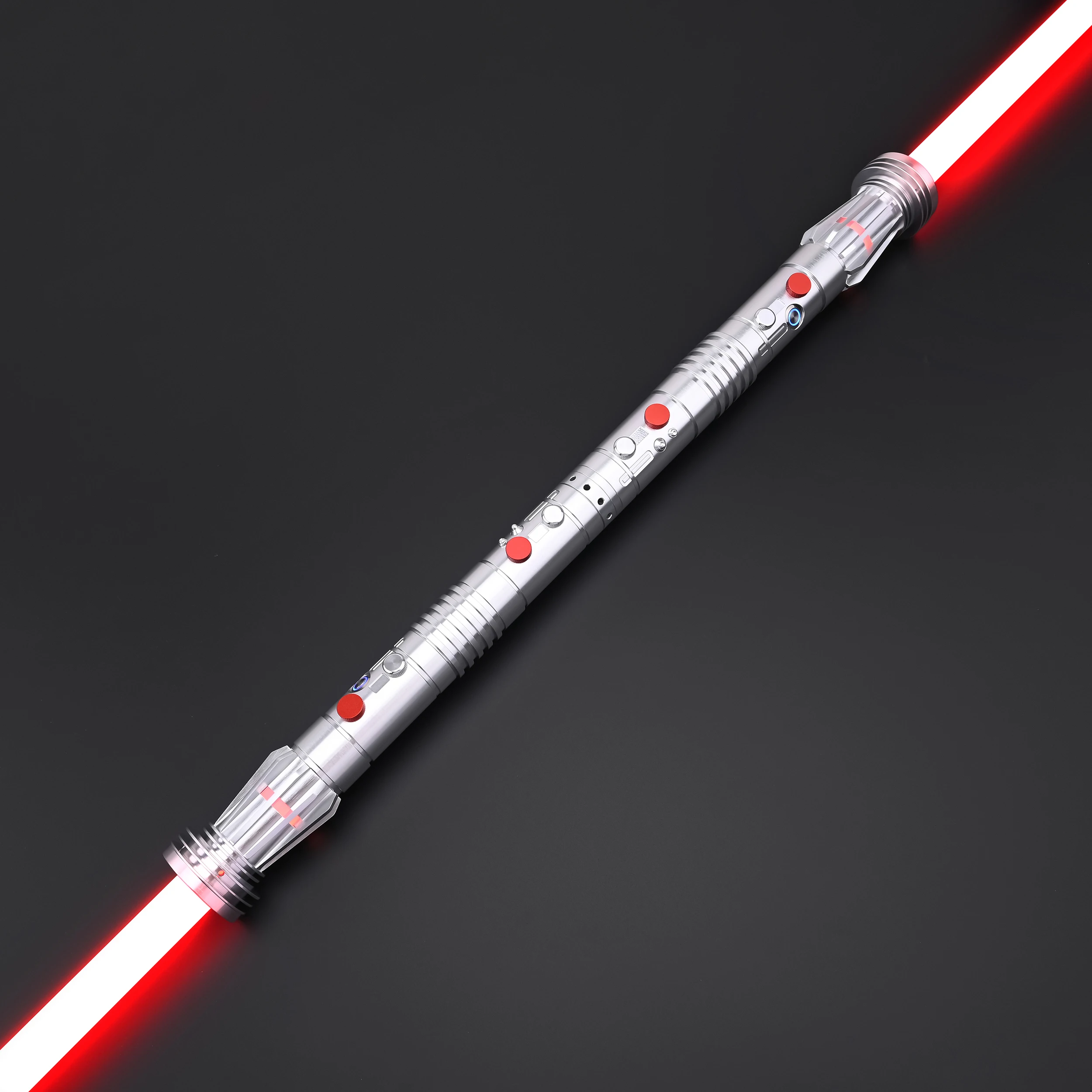 Spada Laser TXQSABER Darth Maul Pixel SDRGB con Doppia Impugnatura in Metallo, Smooth Swing, Effetto Blaster, FOC, per Cosplay Adulti