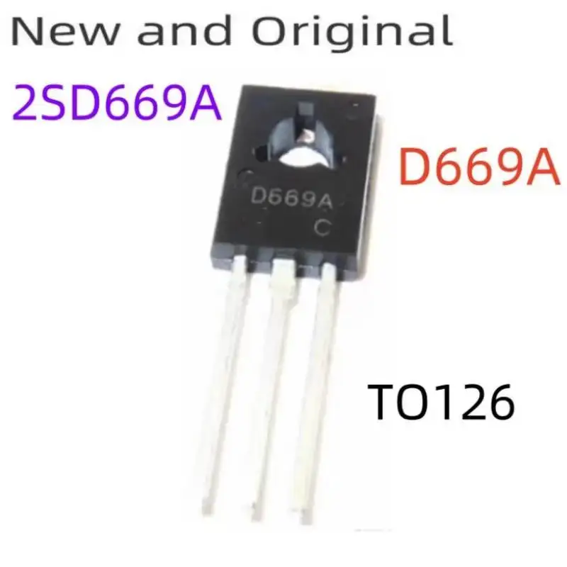

New and Original 2SD669A D669A TO126 160V 1.5A Silicon NPN Epitaxial