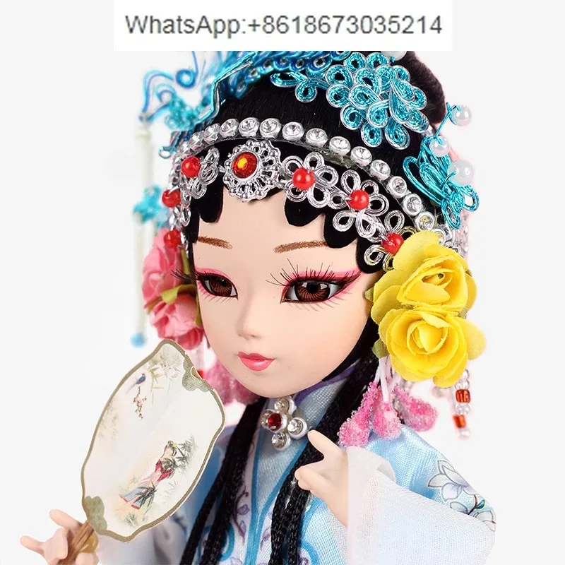 Chihiro Polite Kunqu Opera Doll Opera Silk Man Creative Doll Figure Tabletop Ornament Chinese Style