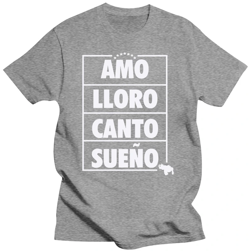 Venezuela Amo Lloro Canto Sueno Shirt Fashion Trend Vzla Tee Fashion 2019 Top Tee Mens