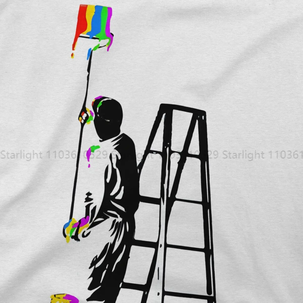 Painter Hip Hop TShirt Banksy Art Casual T Shirt Summer T-shirt For Men Women