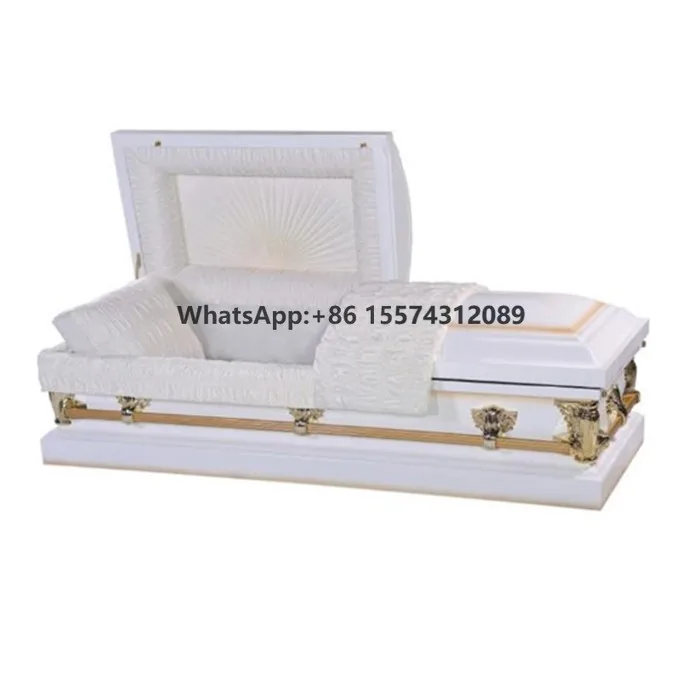 European style pet caskets and urns mdf coffin funeral round wooden coffins