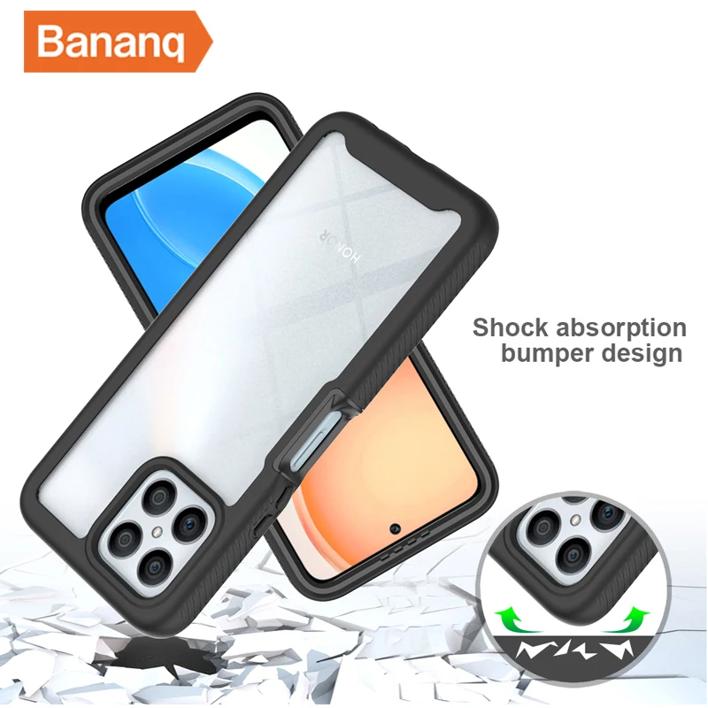 Bananq All Inclusive Shockproof Armor Case For Honor X7 X6 X8 X9 X7A X8A 70 Lite Screen Protector Cover For Huawei Nova 9 SE