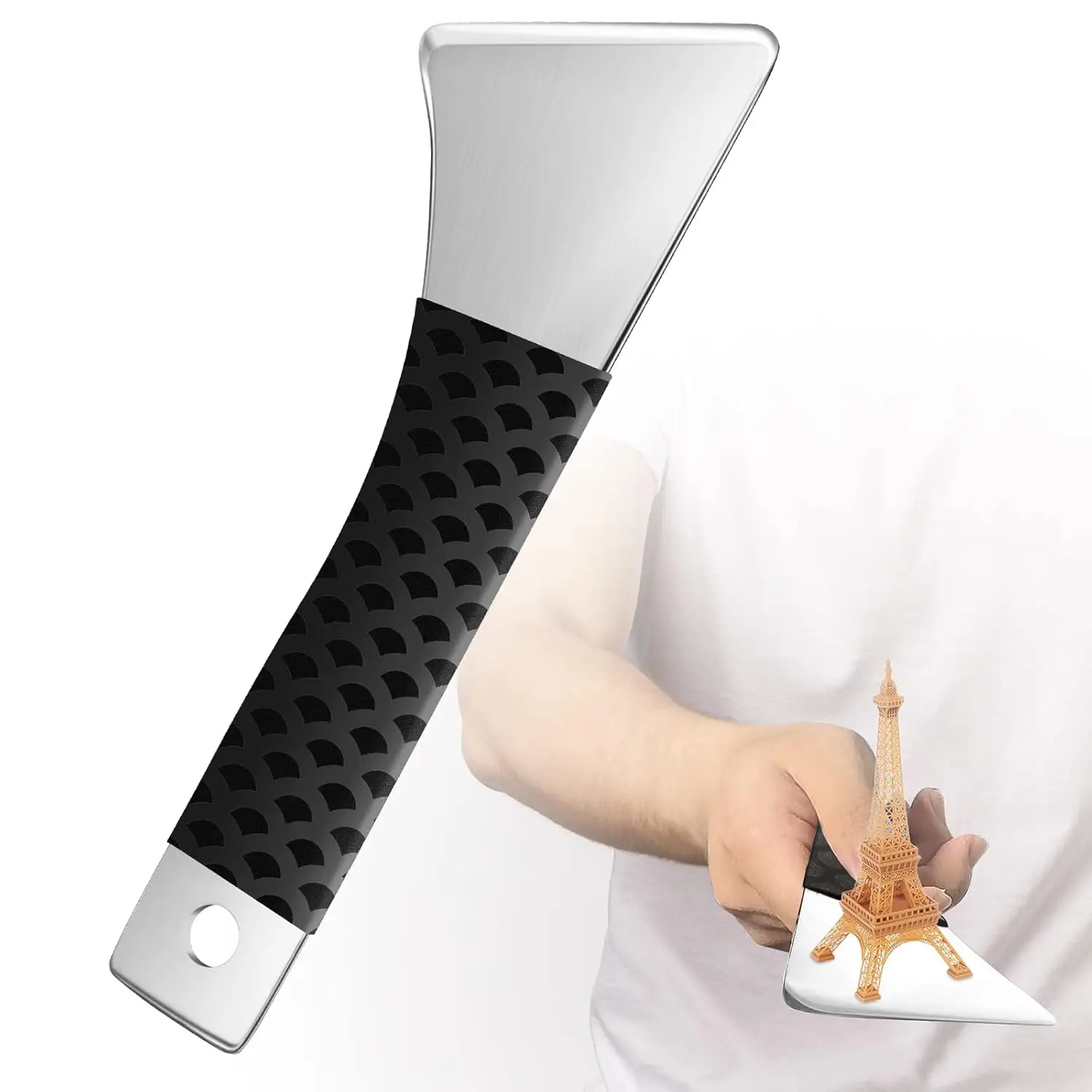 

Professional 3D Printer Tool, Upgraded Metal Removal Spatula with Comfortable Grip, Safe Model Stripping Accessories