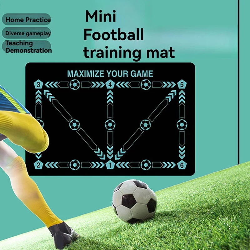 Football Footstep Training Mat Non-Slip Footstep Training Mat Soccer Train Mat For All Levels,For All Ages 60*90Cm