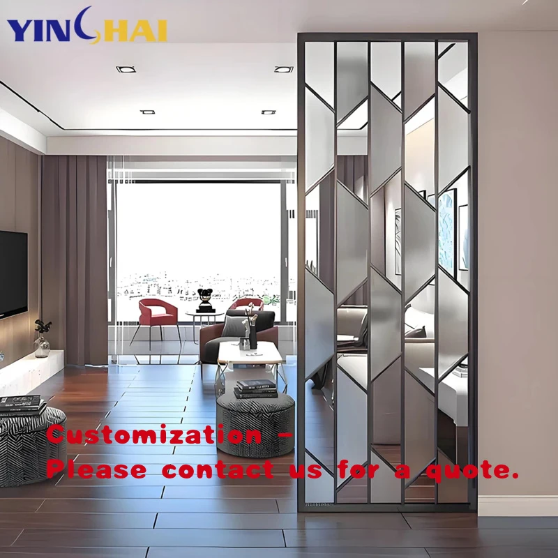 custom.Custom Mounted Freestanding Restaurant Panel Room Divided Glass Separator Foldable Designer Divider Room Partition