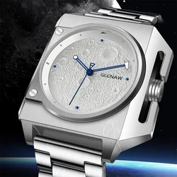 2024 GLENAW Luxury Men's Watch Automatic Business Watch Stainless Steel Waterproof Mechanical Watch Men's Relogio Masculin