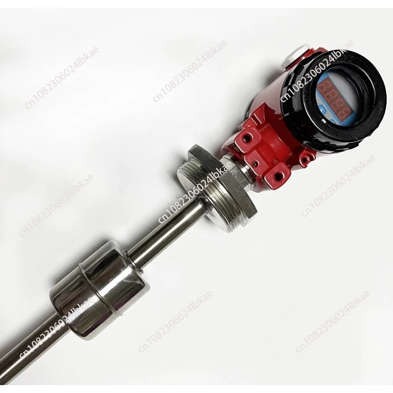Fuel tank continuous magnetic float liquid level sensor transmitter water level control vertical 4-20mAh liquid level sensor