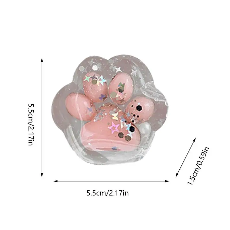 2 قطعة لطيف طابا اسفنجي لعبة القط مخلب تململ لعبة انتعاش بطيء لعبة لتخفيف الضغط قرصة الضغط القط باو لينة ضغط لعبة