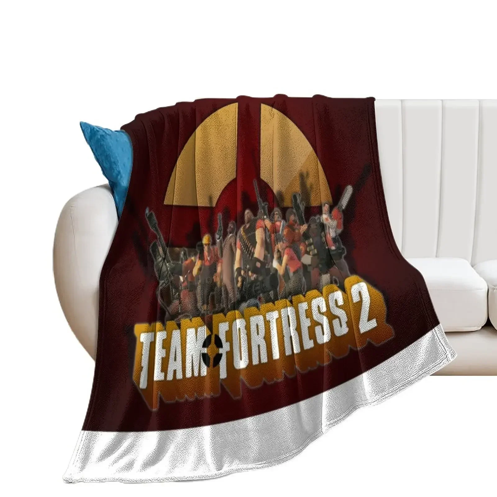 Team Fortress 2 Game Logo Throw Blanket Baby Beautifuls Blankets