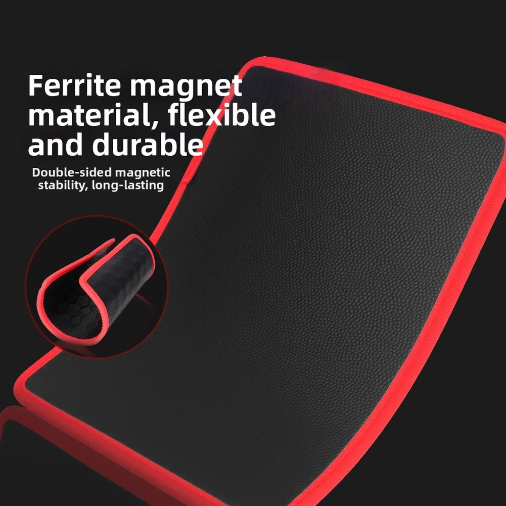 3pcs Magnetic Tool Pad Set Thick PVC Mat with Ferrite Magnets for Car Door Engine Repair and Metal Tool Organization