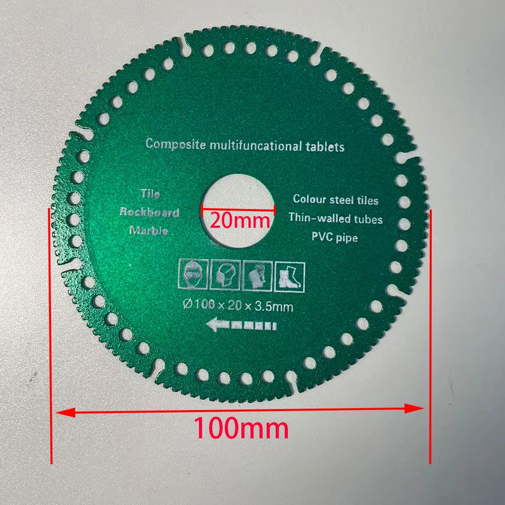 Composite Multifunctional Cutting Blade, 100mm Ultra-Thin Saw Blade, Specially Designed for Angle Grinders, Suitable for Ceramic