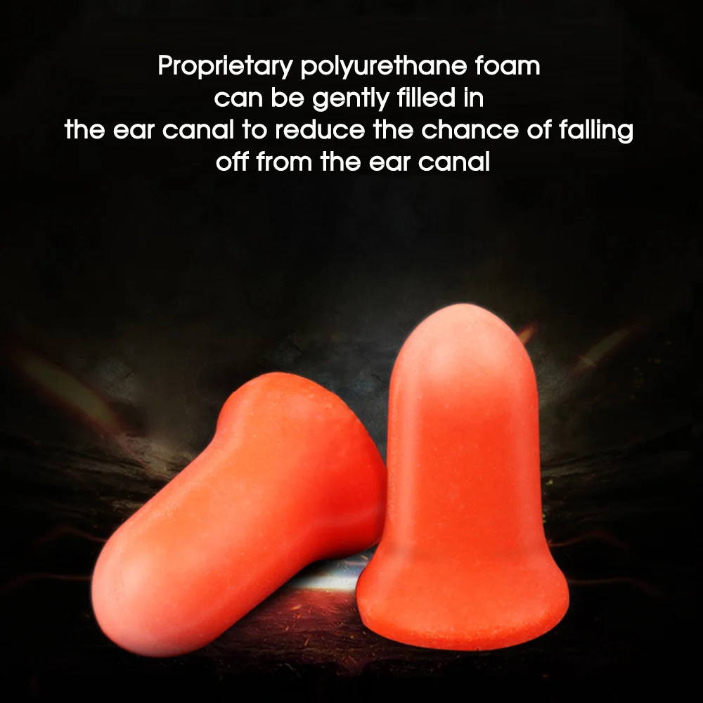 ESCAM 10pairs/lot  Ear Plugs High-quality Foam Anti Noise Ear Protection Sleep Soundproof Earplugs Workplace Safety Supplies