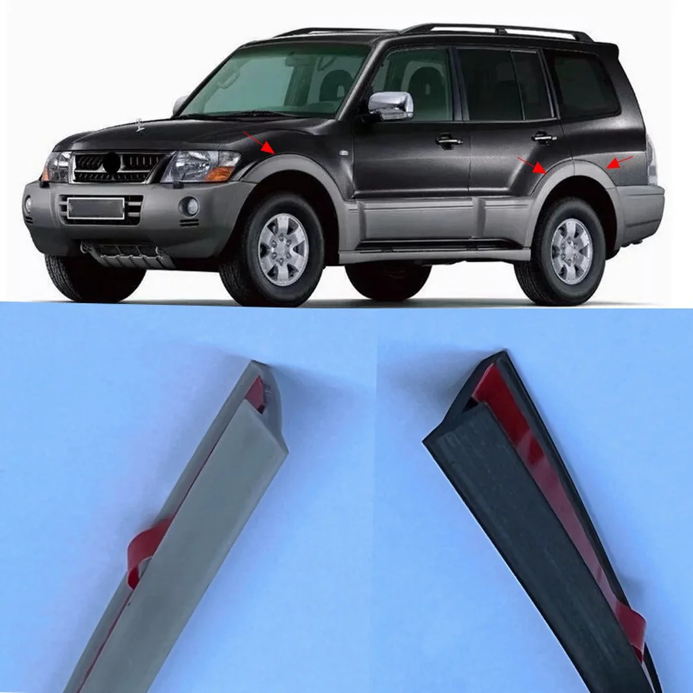 1Pc Wheel Arch Seal Strip Body Seal For Mitsubishi For Pajero 2008-2015 OE 7407A186 Rubber Black Automobiles Parts