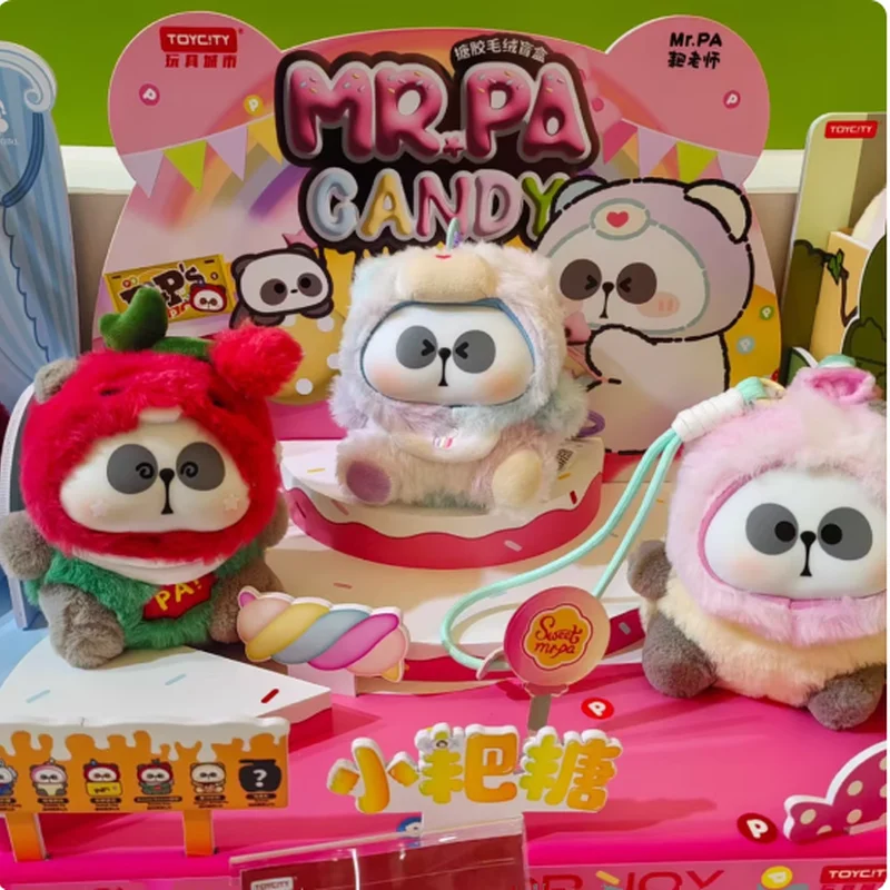 

Mr.Pa Candy Series Blind Box Kawaii Little Panda Vinyl Face Doll Bag Pendant Collectible Toy for Girls Mystery Gift Item