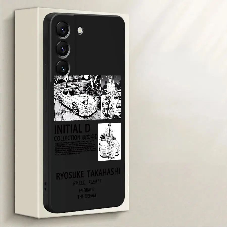 حافظة لهاتف سامسونج جالاكسي A24 A16 A15 A13 A14 A22 A52 A36 A26 A51 A11 A12 A34 A35 أنيمي الأولي D Car #4