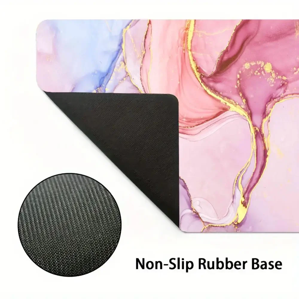 Розовый мраморный коврик для мыши Art Mausepad Большой игровой нескользящий коврик для мыши со швами Ноутбук Планшет Геймер Коврик для клавиатуры Мини-ПК Playmat