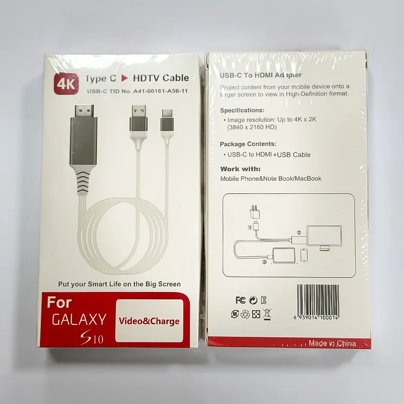 2M laptop telefon rodzaj USB-c do HDMI TV 4K @ 30Hz 1080P projekcja taka sama kabel ekranu konwersja HD komputer stancjonarny przewód zasilający USB