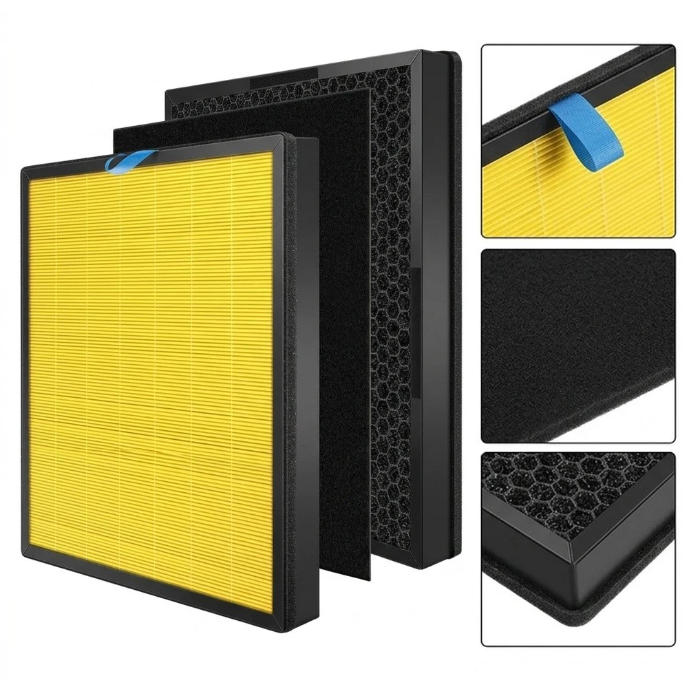 3 In 1 Replacement Filter For EverestAir‑P Air Purifier H13 HEPA Activated Carbon Filter Household Air Cleaner Spare Replacement