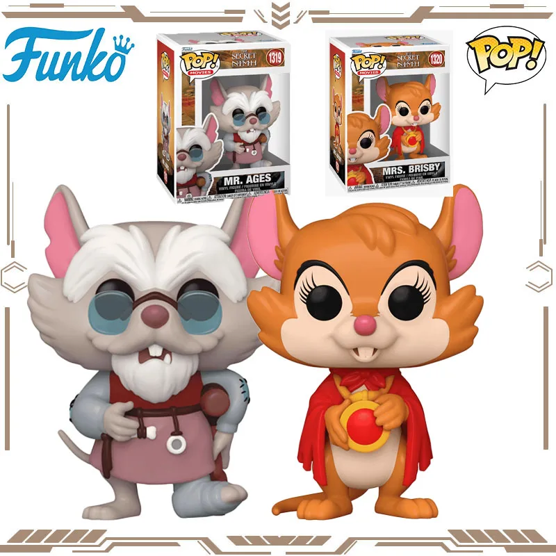 

Funko POP Original The Secret of NIMH Mr. Ages 1319 Mrs. Brisby 1320 Action Figure Toys for Boys Girls Gift Collectible Model