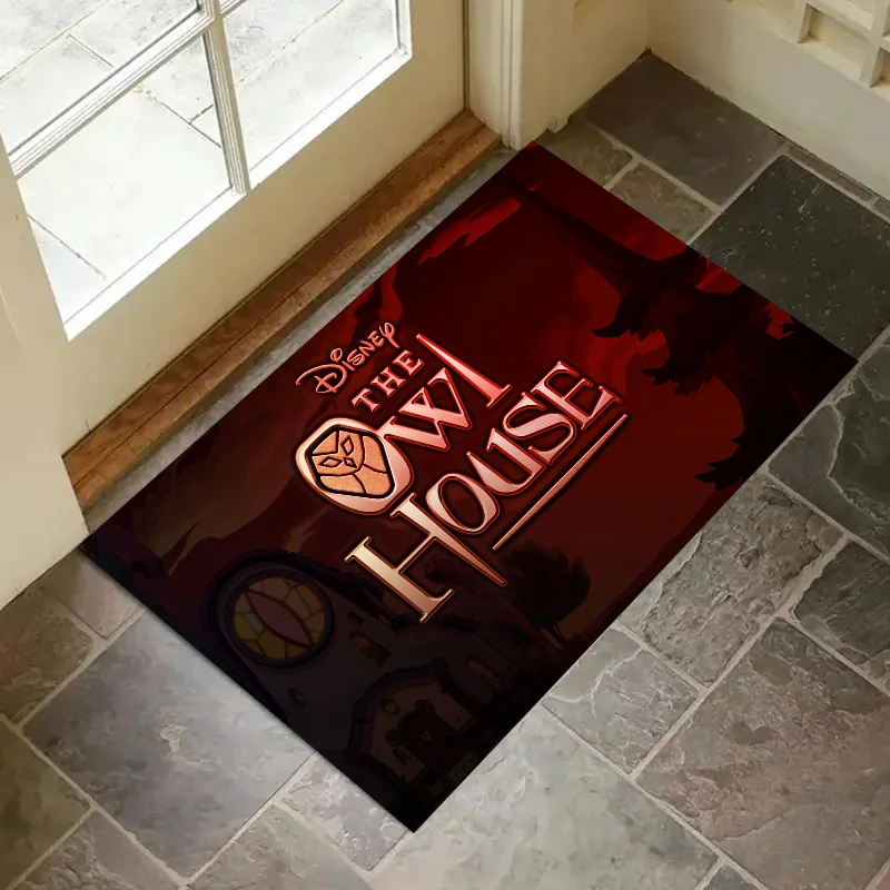 1PC Disney T-The Owl House Floor Mat Home Bedroom Kitchen Non-slip Floor Rug, Absorbent Anti-fouling Door Mats