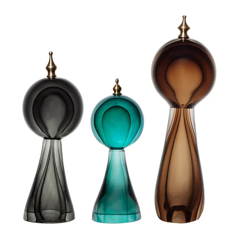 

European classical exotic ornaments, living room entrance TV cabinet wine cabinet light luxury creative decorative handicrafts