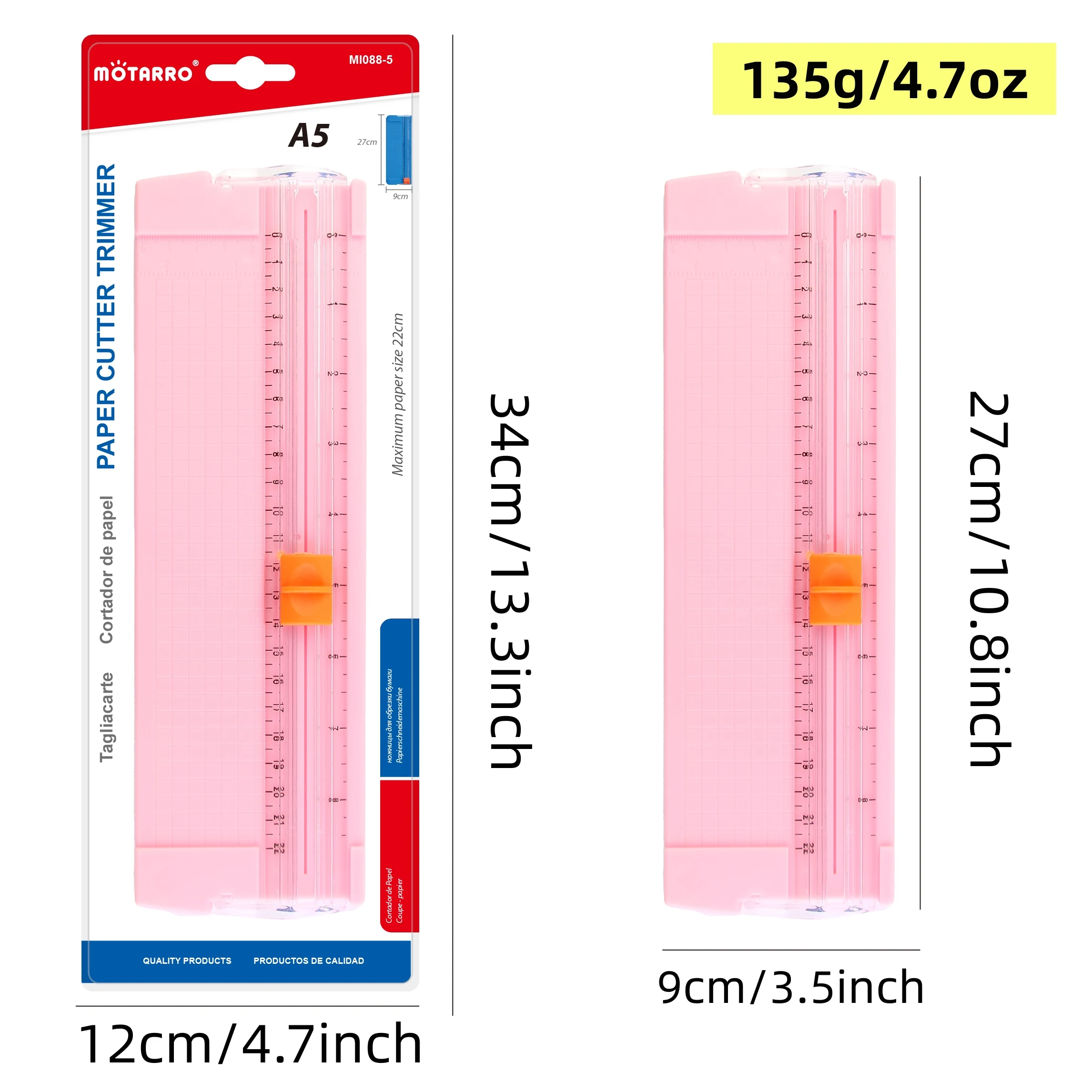 1 قطعة A5 الورق المتقلب المحمولة الة قطع الورق للتسمية اوريغامي بطاقة صور قسيمة سجل القصاصات البطاقات مغلفة ورقة والحرف #6